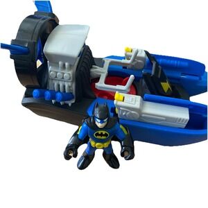 Imaginext DC Super Friends Batman Bat Boat Hovercraft  ~ No Missles included